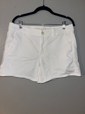 American Eagle Outfitters White Women's Classic Chino Shorts
